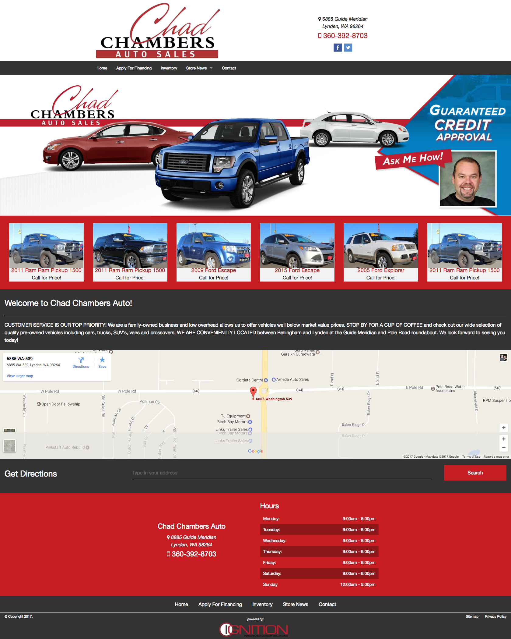 Responsive Automotive Dealer Website
